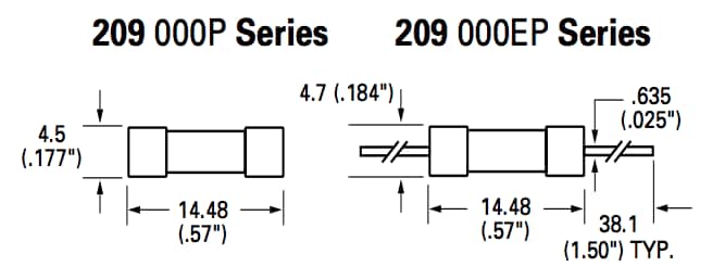 Littelfuse 209 Lead-Free 350V Slo-Blo® (Time-Lag) Fuses